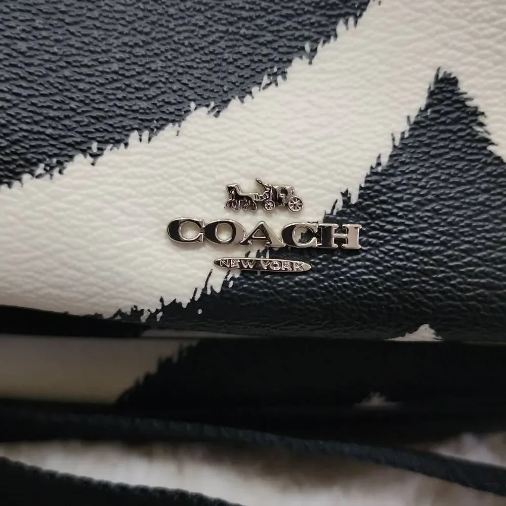 Coach Mini Charlie Backpack in Zebra Print